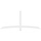 Ekena Millwork Bellingham Architectural Grade PVC Gable Bracket, 84"W x 38 1/2"H x 2"D x 4"F, 11/12 Pitch GBP084X39X0204BEL00 - alternate 4